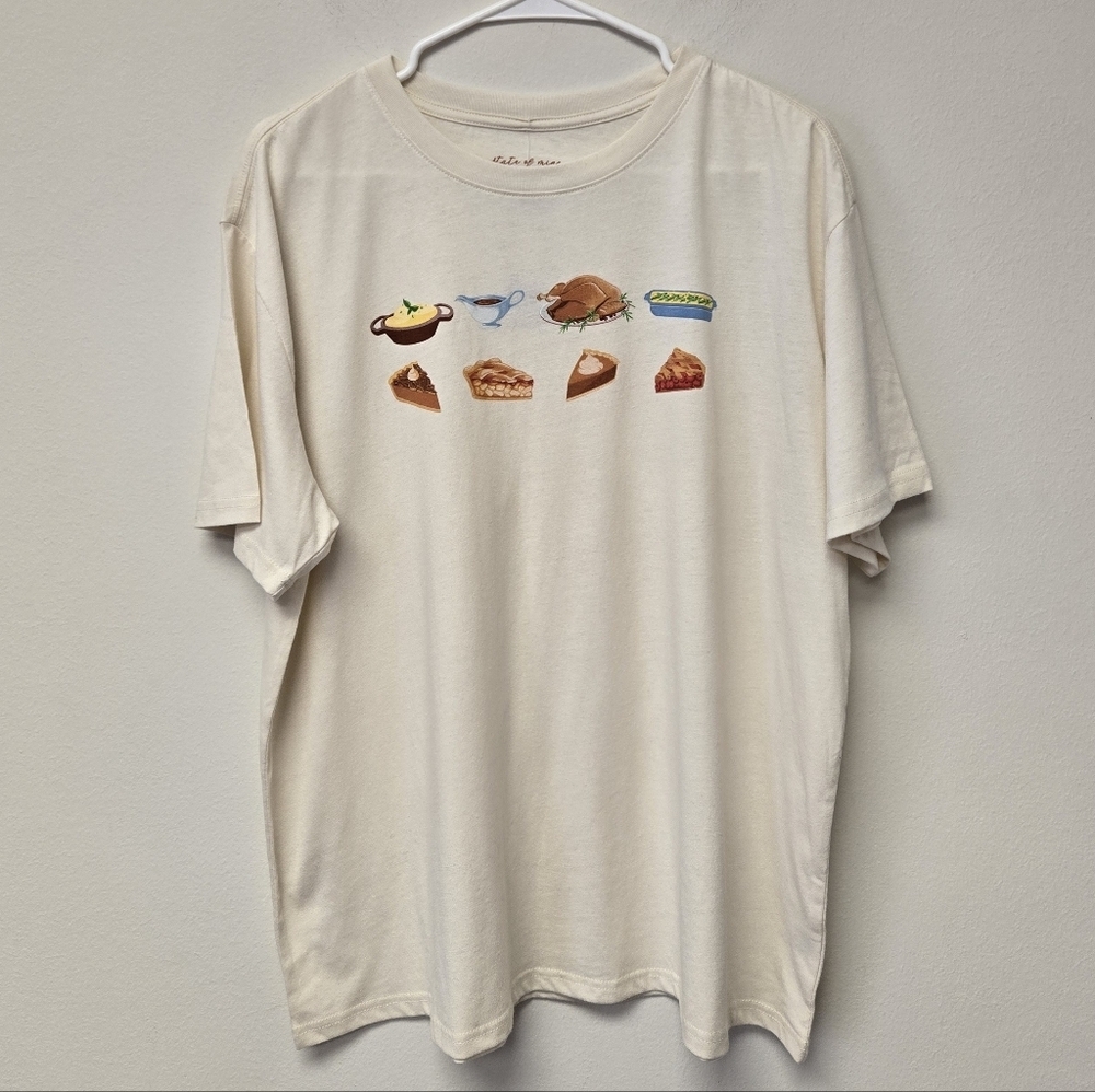 State of Mine Thanksgiving Harvest Short Sleeve Tee Natural XXL